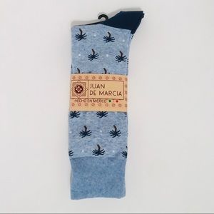 Blue Palm Tree Socks